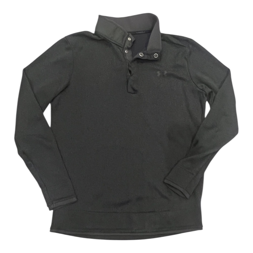 Under Armour Men's Golf ColdGear 1/4 Snap Pullover Long Sleeve Shirt Black‎ MD